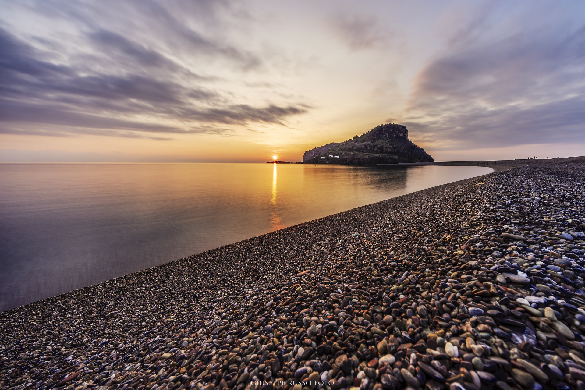 sunset praia a mare